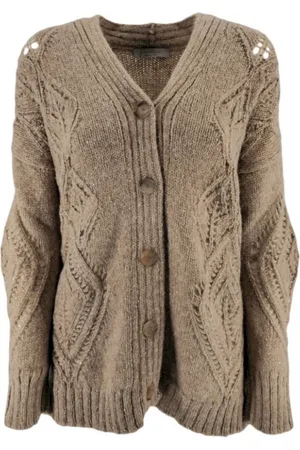 D.EXTERIOR Cardigans, female, , Size: XS Knit Cardigan with Openwork