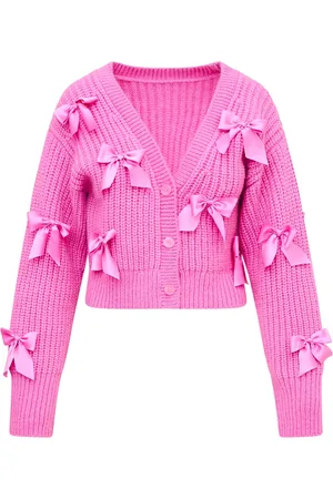 LOVESHACKFANCY Cardigans, female, , Size: S Alpaca Wool Blend Cardigan - Rose Pompadour
