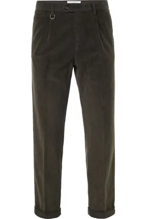 Paolo Pecora Straight Trousers, male, , Size: L Corduroy Regular Fit Pants