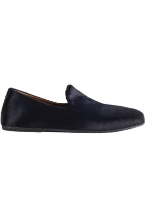 MARSÈLL Loafers, female, , Size: 7 1/2 US Blue Leather Loafer