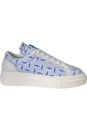 Paciotti Sneakers, male, , Size: 8 US White Leather Sneaker with Dagger Print