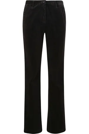 MASSIMO ALBA Wide Trousers, female, , Size: XS Velvet Brick Pantalone with Zipper