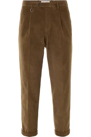 Paolo Pecora Straight Trousers, male, , Size: 2XL Corduroy Regular Fit Pants