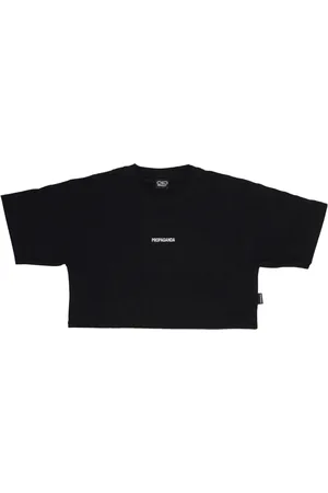 Propaganda T-Shirts, female, , Size: XS Crop Top Tee with Logo