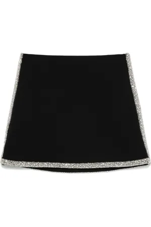 ALICE+OLIVIA Short Skirts, female, , Size: S Crystal Embellished Skirt