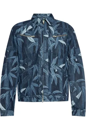 Kenzo Denim Jackets, male, , Size: S Indigo Zip-Front Jacket
