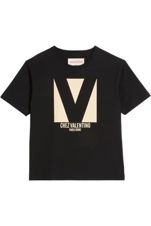 VALENTINO T-Shirts, male, , Size: XL Logo Print Crew Neck T-shirt
