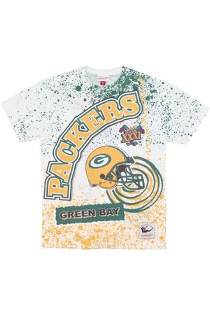 Mitchell & Ness T-Shirts, male, , Size: S Green Bay Packers Sublimated Tee