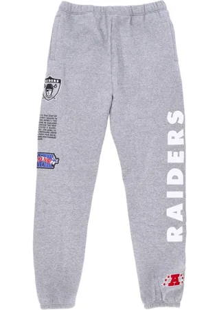 Mitchell & Ness Sweatpants, male, , Size: L Oakland Raiders Fleece Tracksuit Pants
