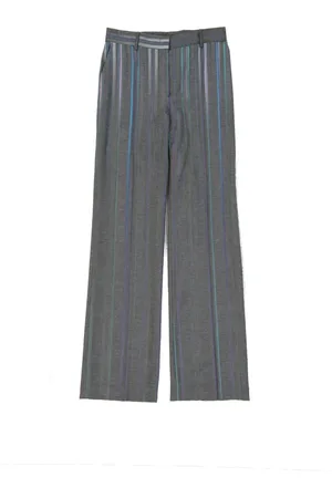 Alberta Ferretti Straight Trousers, female, , Size: XS Wool Blend Flared Leg Trousers