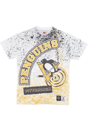 Mitchell & Ness T-Shirts, male, , Size: S Pittsburgh Penguins Burst Tee