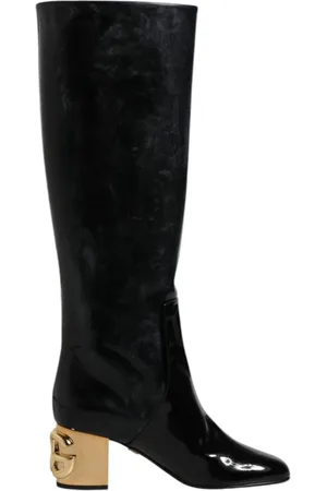 Dolce & Gabbana High Boots, female, , Size: 6 US Logo Detail High Boots in