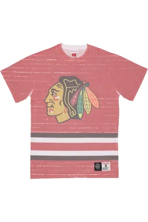 Mitchell & Ness T-Shirts, male, , Size: L Chicago Blackhawks NHL Tee Shirt