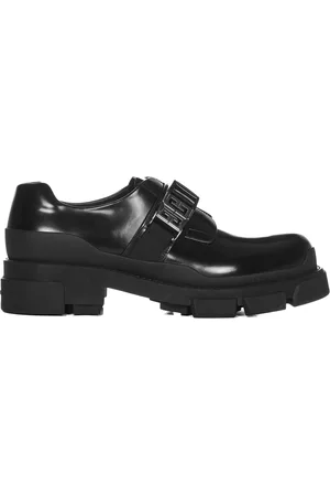 Givenchy Business Shoes, male, , Size: 10 US Flat Shoes with Adjustable Strap and 4G Metal Buckle