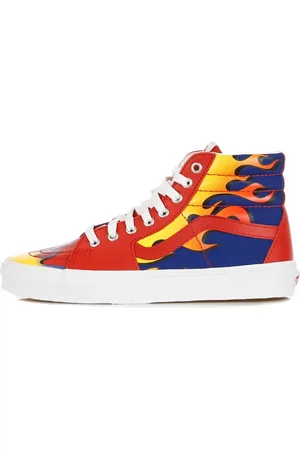 Vans Sneakers, male, , Size: 13 US Red/Blue High Top Sneakers All Over Print
