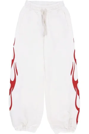 Vision Of Super Sweatpants, female, , Size: M Flames Print Lightweight Tracksuit Pants
