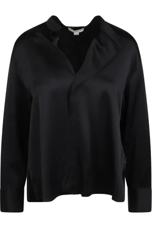 Vince Blouses, female, , Size: M Silk Draped Shirt with V-Neckline