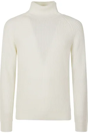 ZANONE Turtlenecks, male, , Size: 2XL Wool Turtleneck Sweater Blue Ribbed