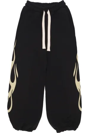Vision Of Super Sweatpants, female, , Size: XS Flames Print Lightweight Tracksuit Pants