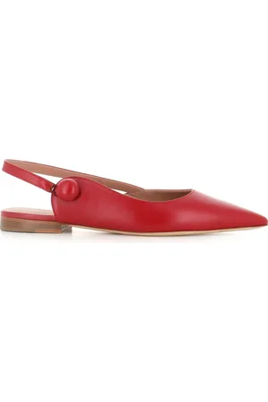 MALONE SOULIERS Ballerinas, female, , Size: 10 US leather ballerina shoes with slingback