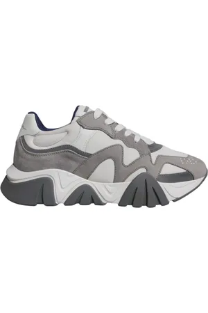 VERSACE Sneakers, male, , Size: 11 US Grey Chunky Low Top Sneakers