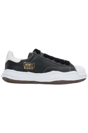 MIHARA YASUHIRO Sneakers, male, , Size: 11 US Low-Top Leather Sneakers with Rubber Toe