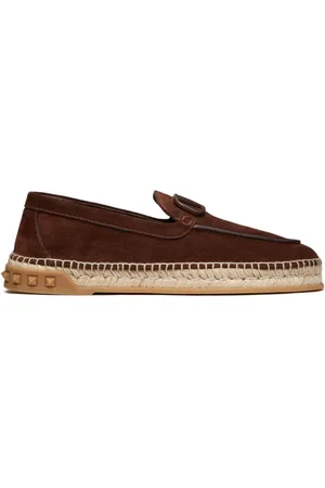 VALENTINO GARAVANI Loafers, male, , Size: 7 US Suede Espadrilles with VLogo Signature