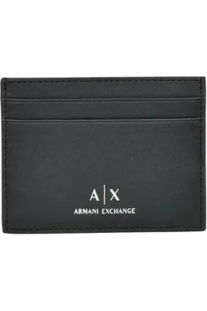 Armani Exchange Wallets & Cardholders, male, , Size: ONE SIZE Elegant Leather Card Case Wallet