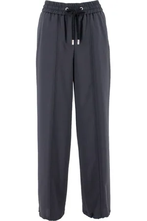 PESERICO SIGN Straight Trousers, female, , Size: M Sporty Jogger Pants with High Waist