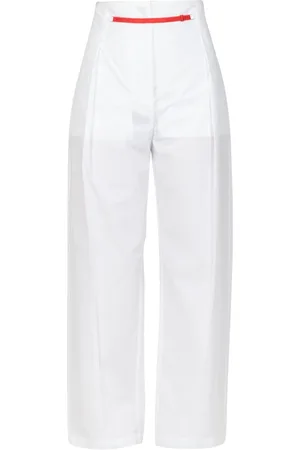TELA Wide Trousers, female, , Size: M Cotton Straight Leg Pants