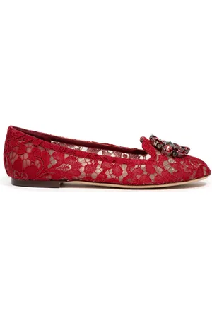 Dolce & Gabbana Ballerinas, female, , Size: 7 1/2 US Lace Ballerina Shoes