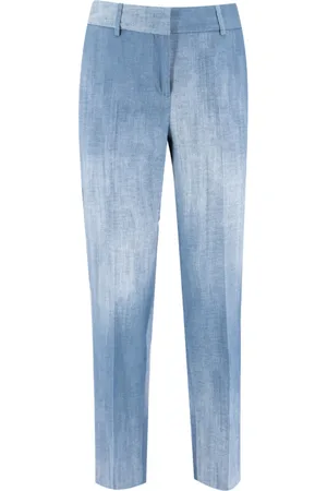 ERMANNO SCERVINO Slim-fit Trousers, female, , Size: L Vintage Denim Regular-Fit Trousers