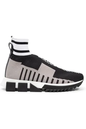 Dolce & Gabbana Sneakers, female, , Size: 9 US High-top Elastic Knit Sneakers