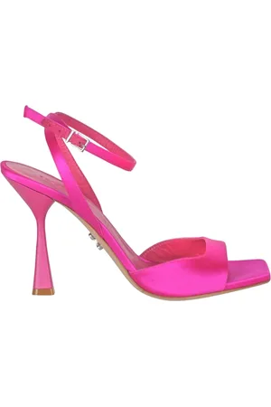 SERGIO LEVANTESI High Heel Sandals, female, , Size: 6 1/2 US Satin Sandal with Square Toe