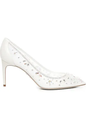 RENE CAOVILLA Pumps, female, , Size: 11 US Crystal Embellished Sandals