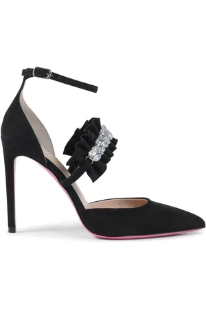DEE OCLEPPO Pumps, female, , Size: 7 US Suede Satin Pump with Leather Sole