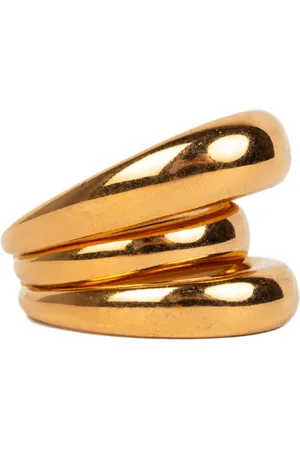 Panconesi Rings, female, , Size: M Gold Solar Ring Domed Design