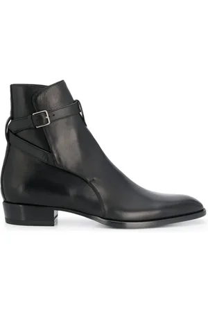 Saint Laurent Ankle Boots, male, , Size: 6 1/2 US Wyatt 30 Jodhpur Ankle Boots