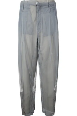 ACT N°1 Wide Trousers, female, , Size: S Wool and Tulle Double Pants