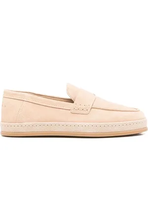 Hogan Loafers, female, , Size: 8 US Flat Moc Stitching Shoes