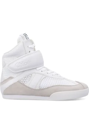Chloé Sneakers, female, , Size: 6 US Cloudy Cream High-Top Sneakers