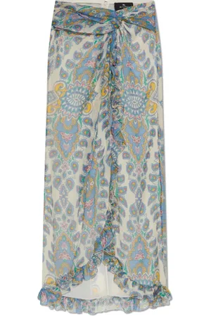 Etro Midi Skirts, female, , Size: S Silk Skirt with Decorative Pattern