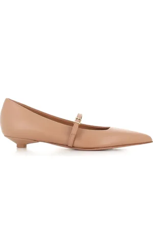 SERGIO LEVANTESI Ballerinas, female, , Size: 7 1/2 US Leather Pointed Toe Ballerina Shoes