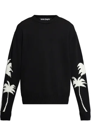 Palm Angels Round-neck Knitwear, male, , Size: XL Sweater with round neckline