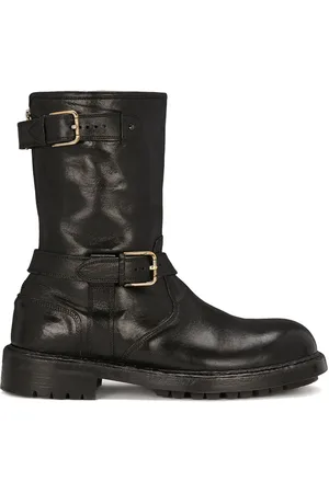 Dolce & Gabbana Lace-up Boots, male, , Size: 10 US Stylish Leather Boots