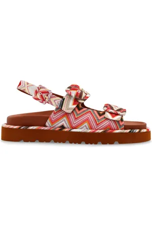 Missoni Flat Sandals, female, , Size: 10 US Patterned sandals