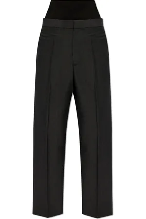 Alaïa Wide Trousers, female, , Size: XS Pants with Elastic Waistband