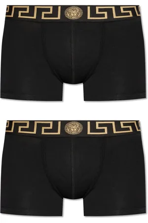VERSACE Bottoms, male, , Size: 3XL Two-pack of boxers with logo
