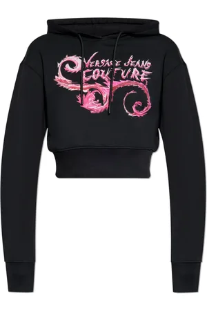 VERSACE Hoodies, female, , Size: XS Printed sweatshirt