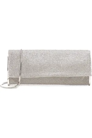 BENEDETTA BRUZZICHES Cross Body Bags, female, , Size: ONE SIZE Aluminum Mesh Shoulder Bag with Chain